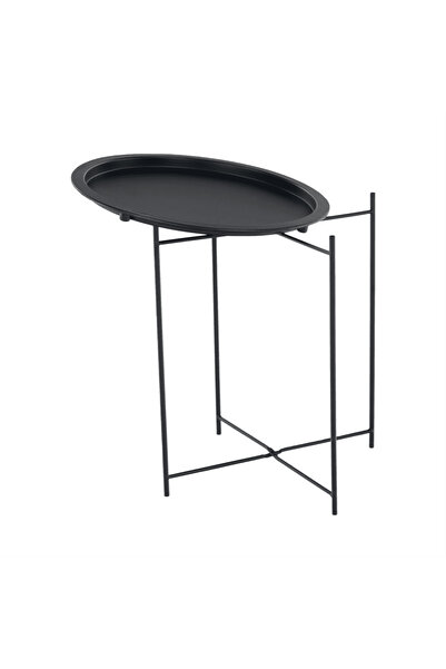 DacEnergy Side table with removable tray, black, RENDER