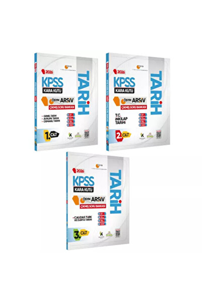 Karakutu Yayınları 2026 KPSS Tarih Kara Kutusu 3lü MODÜLER SET ÖSYM Çıkmış So...