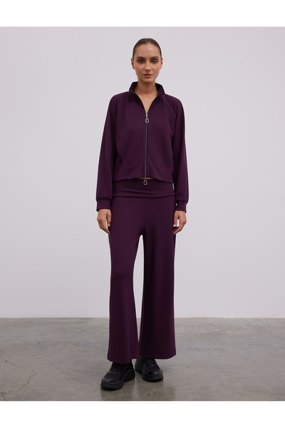 BGN workshop VISCOZĂ COMBINAȚIE CU FERMUAR guler ridicat SWEA tricou