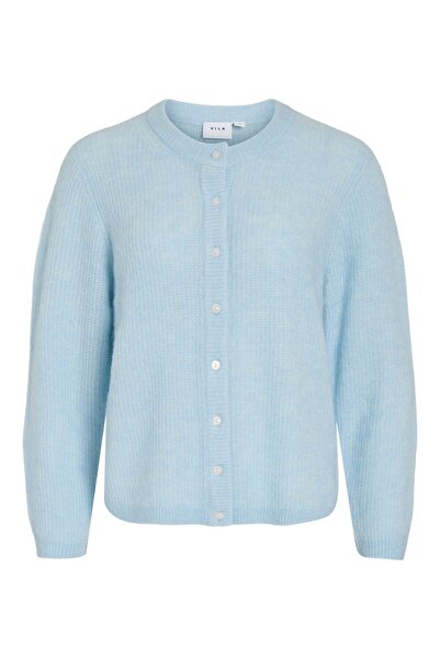 VILA Strickjacke VILORY Rundhals