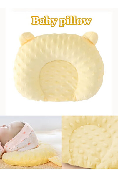 Generic Baby Neck Support Pillow Memory Foam Core Anti-Flat Head Correction Pillow