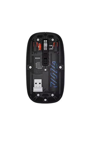 Mi7a Şeffaf Tasarım Kablosuz Şarjlı Mouse (Bluetooth + USB Çift Mod)
