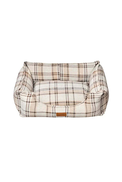 FelineGo Feline Go Striped Rectangular Bed for Cats and Dogs - Beige