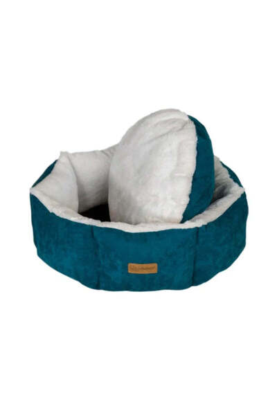 FelineGo Feline Go Round Bed for Cats and Dogs - Turquoise