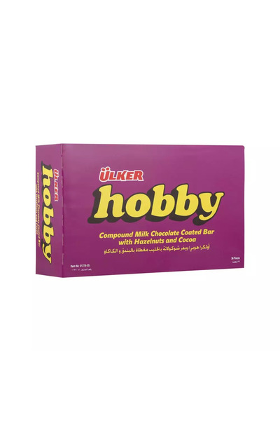 Ülker Ulker Hobby Copound Milk Chocolate Coated Bar With Hazelnut And Cocoa- 36X30gms