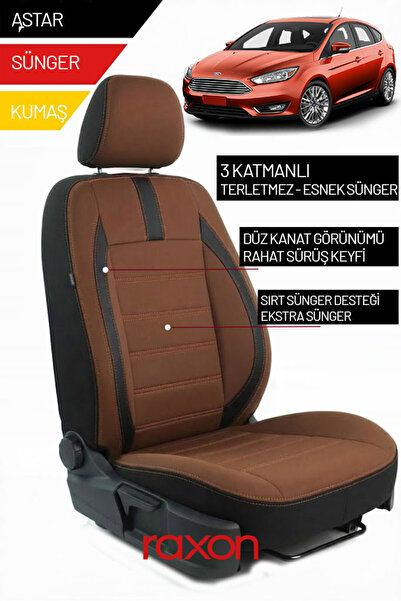 Raxon غطاء مقعد السيارة من الريش التايلاندي متوافق مع سيارات الركاب 2+1 لسيار...