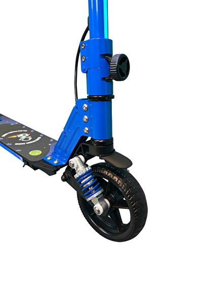 SIMATE Scooter Çocuk Elektrikli – 130W ,LED, Amortisörlü,Dizlik & Dirseklik Hediyeli -Distribütör Garantili