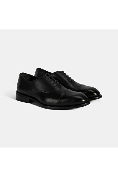 Desa Men's Black Laced Leather Classic Shoes