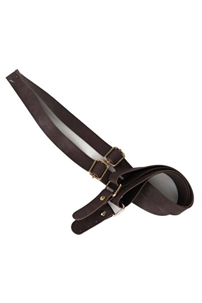 Ritzz Adjustable Backpack Strap with Gold Buckle (Pair) - Brown