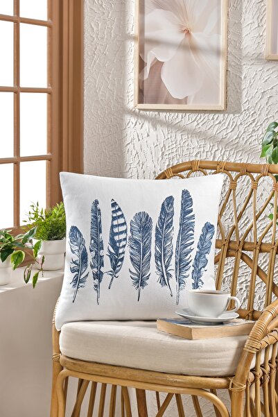 Loselya Husă de pernă din catifea moale cu imprimeu 43 x 43 cm