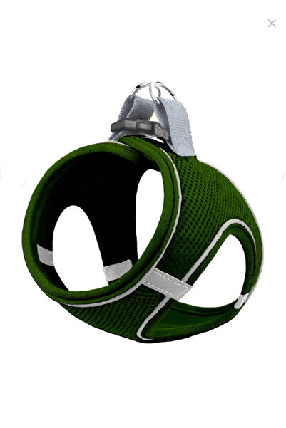 Mita مجموعة من 12 طوق صدر شبكي هوائي مقاس 3XS باللون الأخضر الداكن