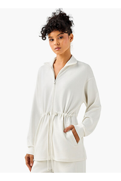 Kappa Women Soft Touch Drawstring Waist Longline Jacket