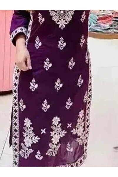 MYSMAR Maroon Rayon Kurti Pent with Dupatta - PMM14059 | Maroon