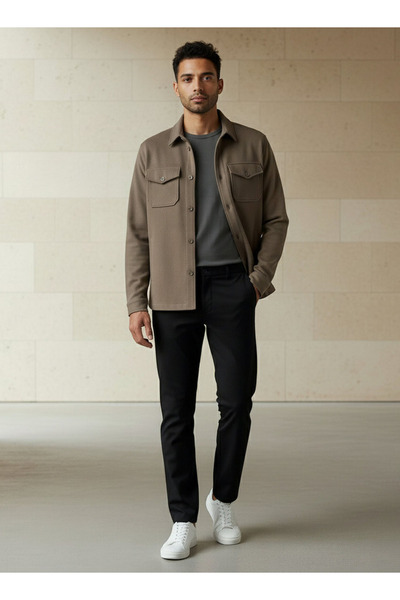 FAV Men Regular Fit Flap Pocket Shacket