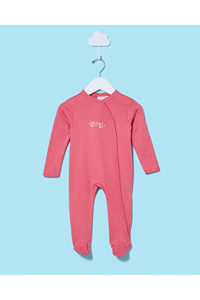 REDTAG Baby Fuchsia And White Printed Sleepsuit Set (2 Piece)