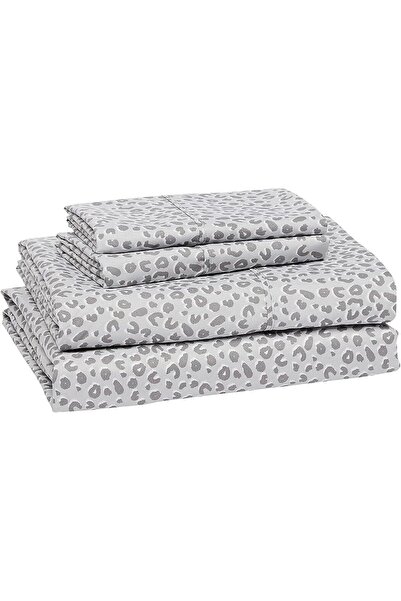 Amazon basics Lightweight Super Soft Easy Care Microfiber Bed Sheet Set with 14” Deep Pockets - Qu