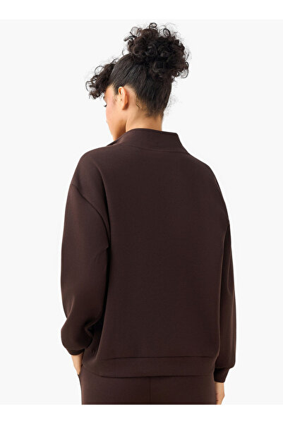 SP Characters Half Zip Sweatshirt with Lilo and Stitch Print