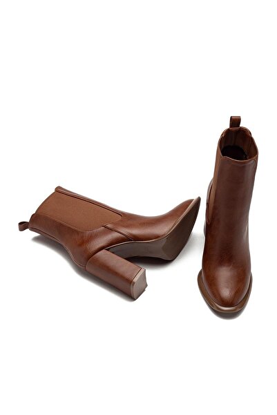 Dedos Women's Non-Slip Sole Elastic Side Band High Heel Casual Boots 1510