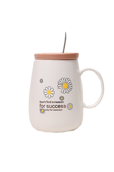 pumikaia Cana ceramică cu capac și linguriță