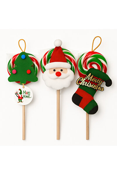 CandyZoo حلوى الميلاد YN-5 لعام 2025، سانتا كلوز، شجرة الصنوبر، جوارب