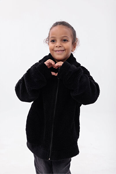 ROBA PALTOANĂ CU GLUGĂ, CU BĂRĂ, PENTRU COPII, PLUȘ, RB-680