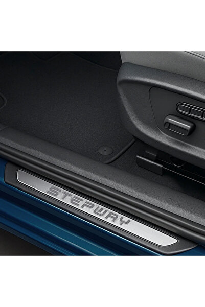 TAURUSPOWER Dacia Sandero Stepway 2012–2019 Uyumlu Krom Kapı Eşiği 4 Parça – ...