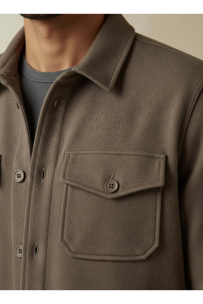 FAV Men Regular Fit Flap Pocket Shacket