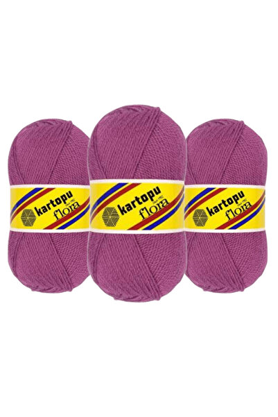 Kartopu Flora Hand Knitting Yarn 100 Gr. 3 Pieces K736