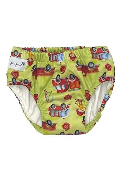 Pupus Washable Training Pants Firefighter, waterproof PUL and soft cotton, multicolor, M