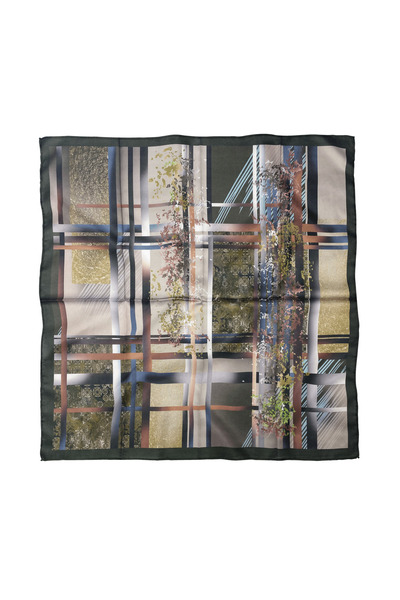 Sultan İpek وشاح / باندانا بنمط هندسي 70×70 سم