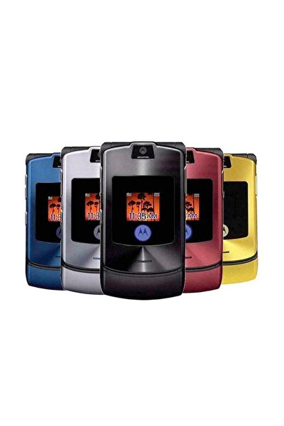 Generics Original Motorola Razr V3i Quad Band Flip GSM MP3 Unlocked Old Used Mobile Phone