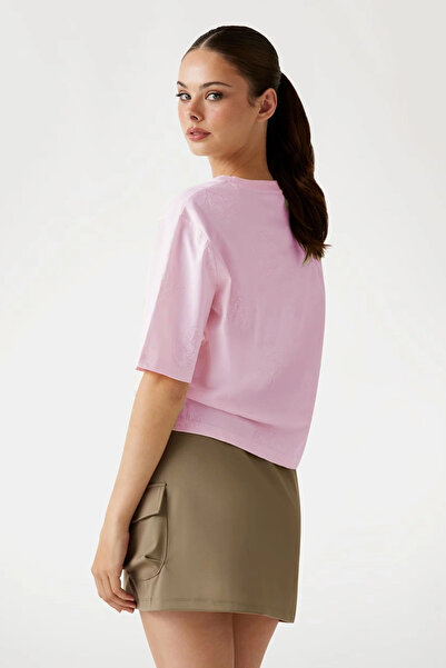 Guess Peony Women's Multi-Colored Active Boxy Fit T-Shirt V5Yi10I3Z14-F6Fo