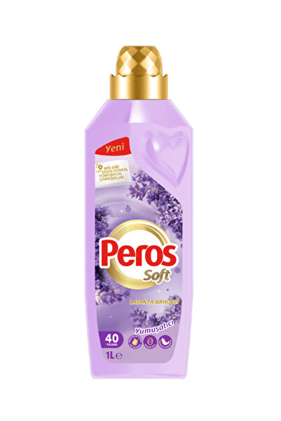 Peros سائل غسيل العبايات والملابس السوداء مع مفعول سيروم الكولاجين 3 لتر + منعم ومعطر ملابس - لافندر 1 لتر