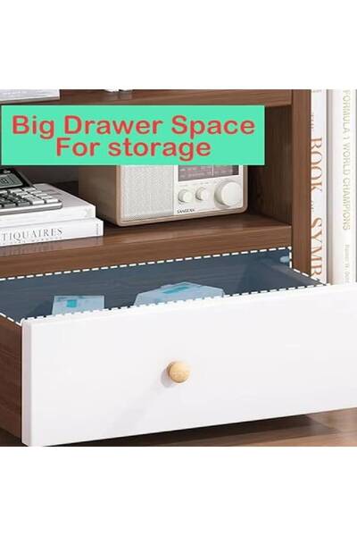 NKX Desktopshelf for Multipurpose Use Floor Standing Storage Cabinet Multi Layers Bookcase Storage