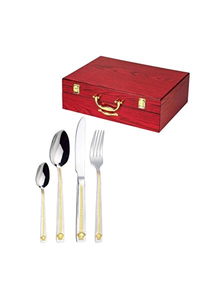 dealshopromania Set 12 people Versace cutlery 72 pieces stainless steel Bachmayer BM 7881 The perfect gift