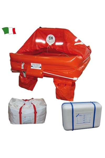 GFN Plută de salvare ISO 9650 pentru nave de peste 12 mile cu sac moale sau r...