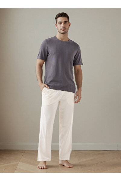 FAV طقم نوم رجالي قطني منقوش