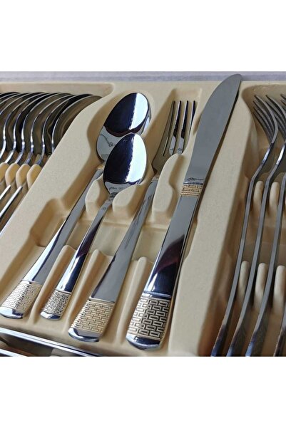 dealshopromania 72-piece Cutlery Set for 12 People, Limited Edition Stainless Steel LV 1004 - Perfect Gift