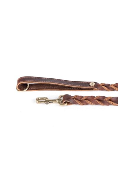 My Family طوق أسكوت الجلدي البني