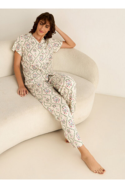 FAV Pyjama Set Button-Down Shirt & Trousers