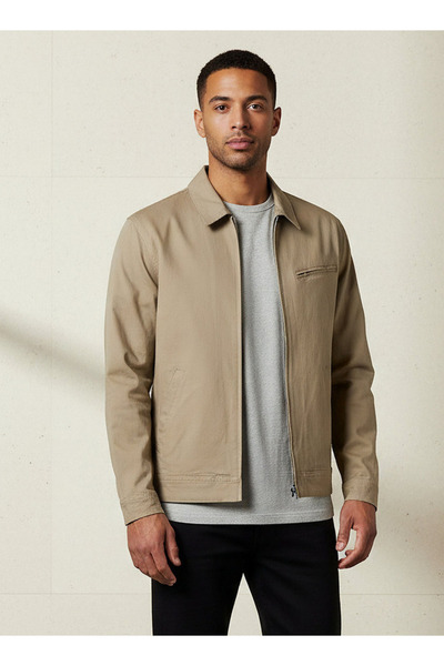 FAV Men Regular Fit Zip Through Jacket