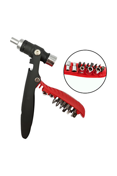 Sakata 18-in-1 Ratchet Hammer and Screwdriver Bit Set Model 6010 Multi-Function Compact Tool Kit