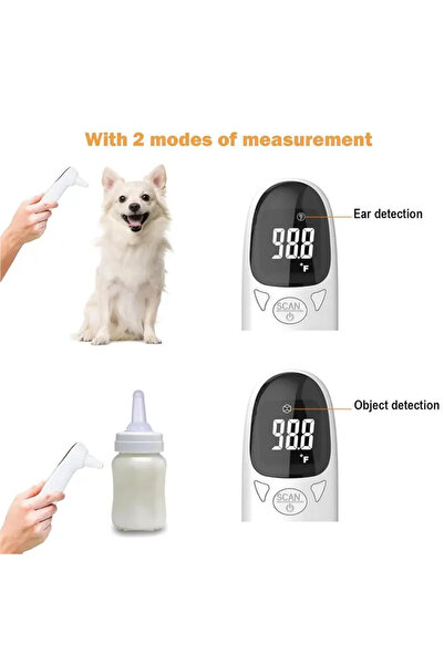 OEM Dog and Cat Ear Thermometer, Pet Temperature Monitor, Fast Ear Temperature Detector for Dogs & Cats