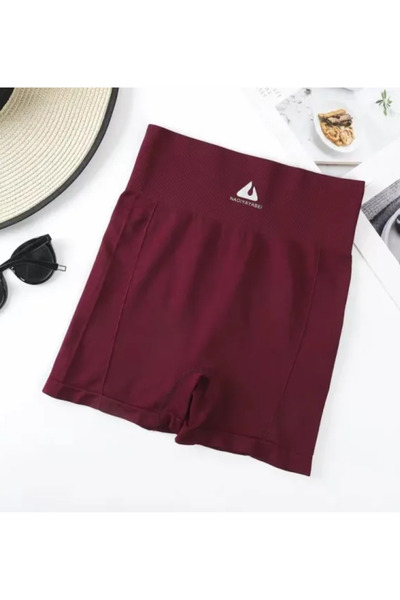 Muchmy High Waist Workout Women Peach Butt Fitness Sports Yoga Long Boxer Shorts