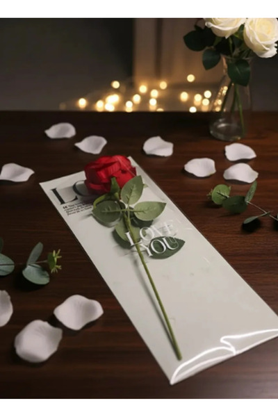 weloveis تغليف باقة زهور فردية - خلفية بيضاء - 100 قطعة