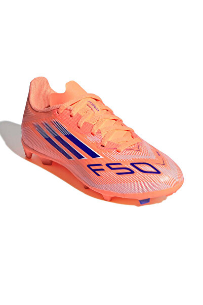 adidas F50 League Fg/Mg J Children's Multi-Surface Turf Soccer Shoes Jh7746 Orange
