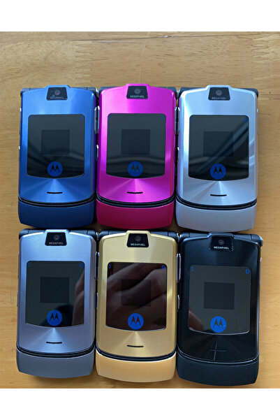 Generics Original Motorola Razr V3i Quad Band Flip GSM MP3 Unlocked Old Used Mobile Phone