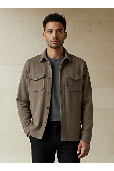 FAV Men Regular Fit Flap Pocket Shacket