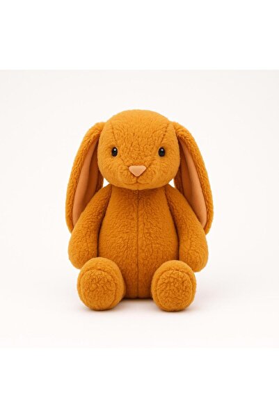 babytex Uyku Arkadaşım Uzun Kulak Peluş Tavşan 45 Cm - Turuncu