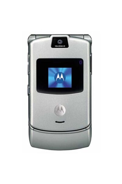 Generic Motorola RAZR V3/V3i non-intelligent GSM 2G Flip Mobile - Black